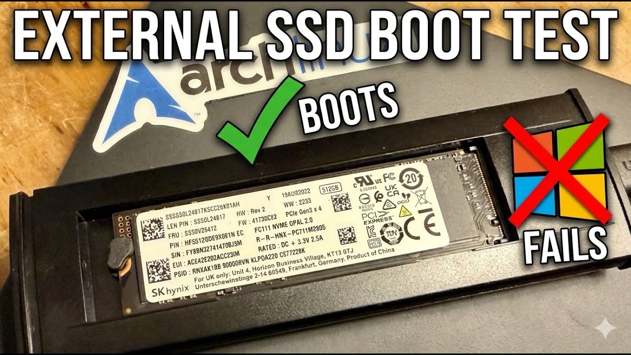 Linux загружается, Windows — нет: тест внешнего M.2 SSD.