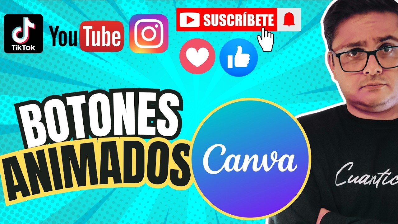 Cómo HACER BOTÓN de Suscribirse ANIMADO con Canva