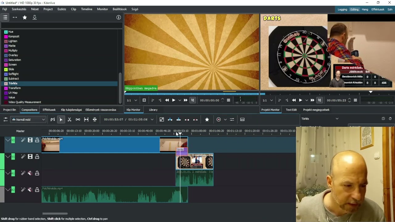 KDENLIVE videókészítés - gyorstalpaló 1. rész