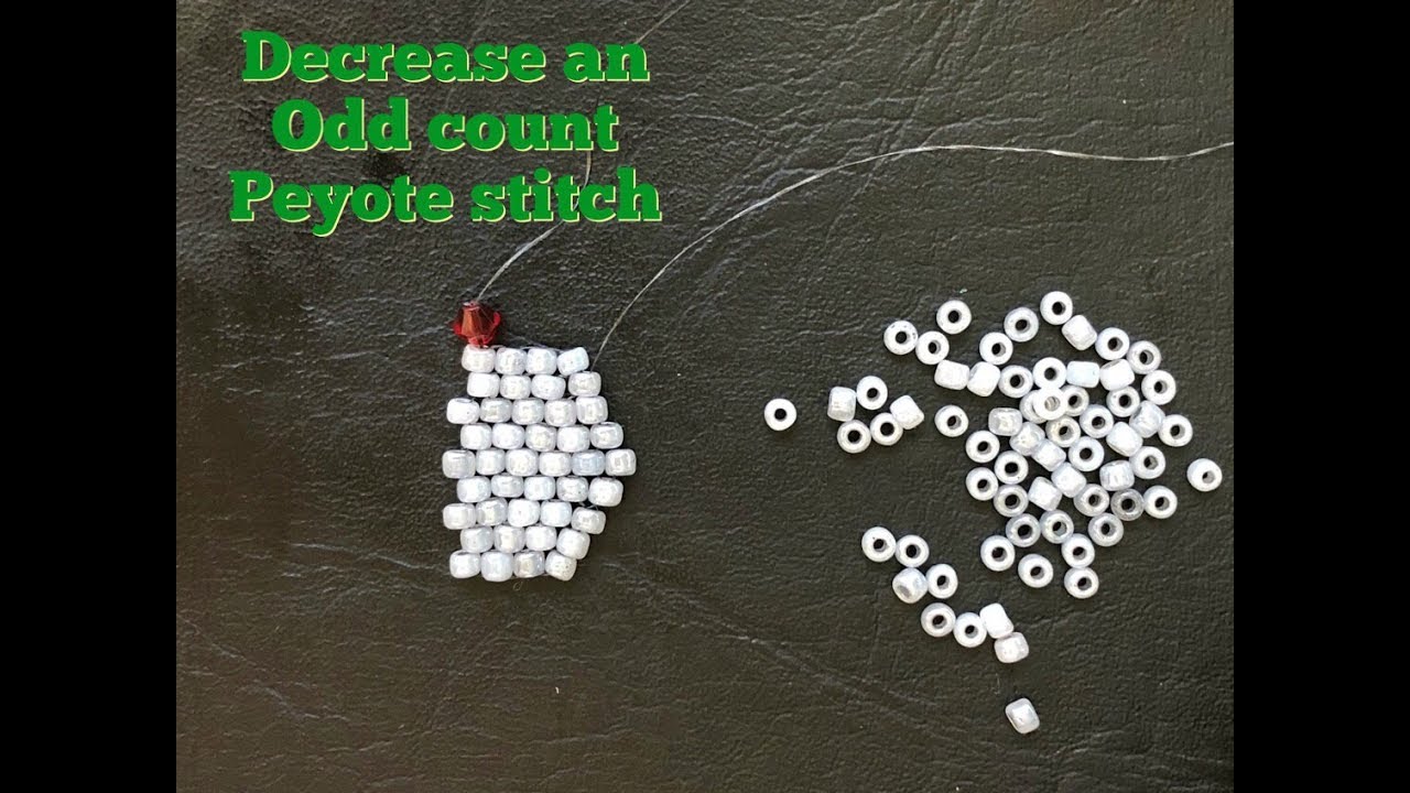 How to Decrease an Odd Count Peyote Stitch ( Easiest Way) 💞