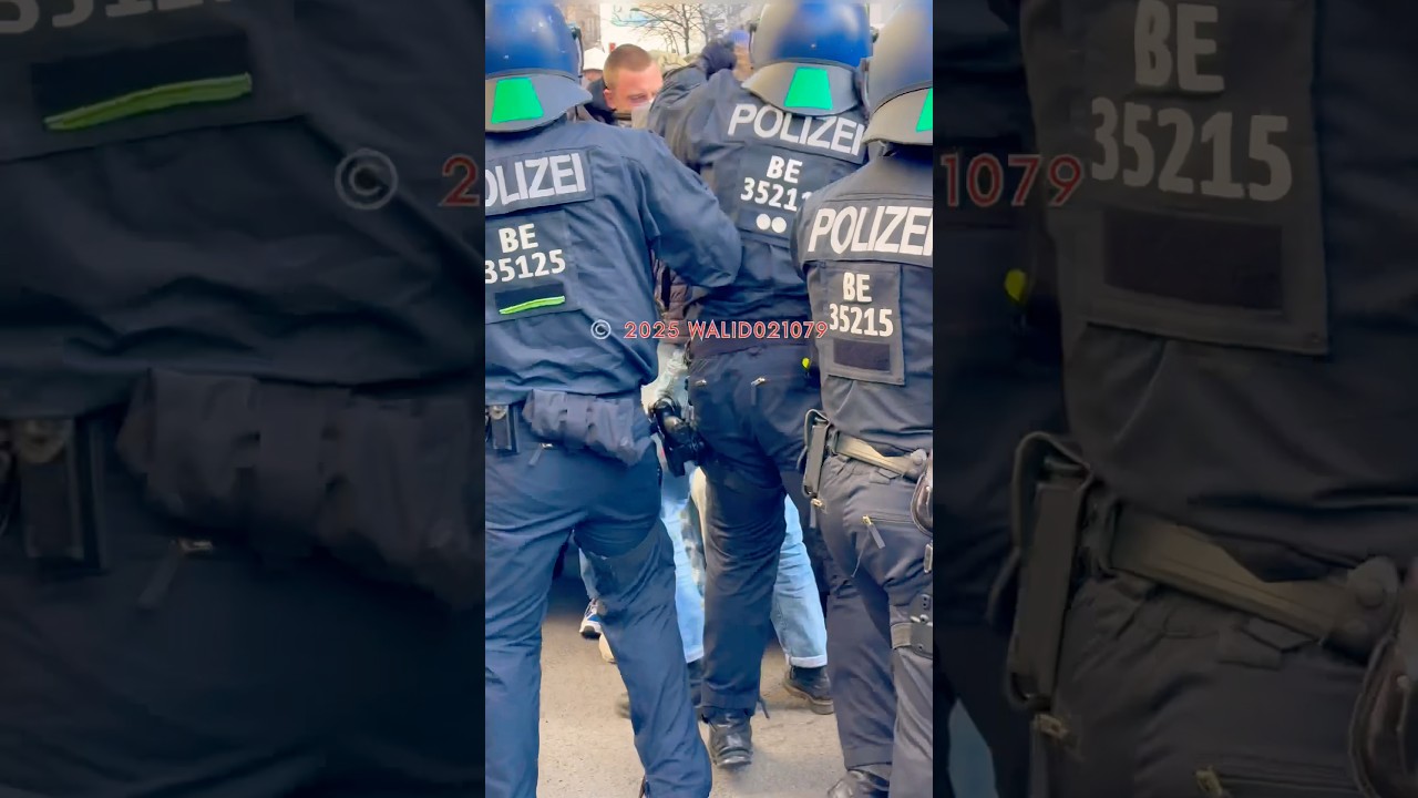 Massive Polizei Gewalt bei der Demo Rechts gegen Links #demo #polizei #germany #berlin#protest