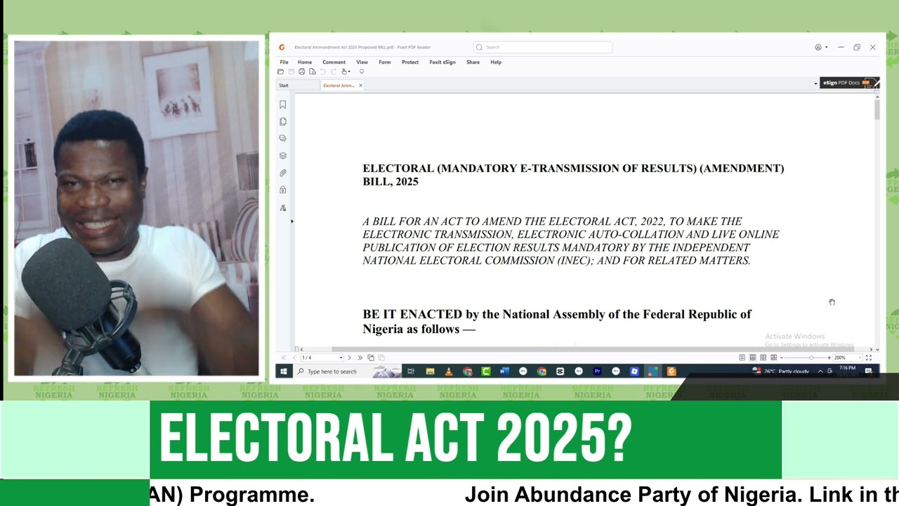 Forget Tinubu’s ‘Achievements’—THIS Law Can Rescue 2027!