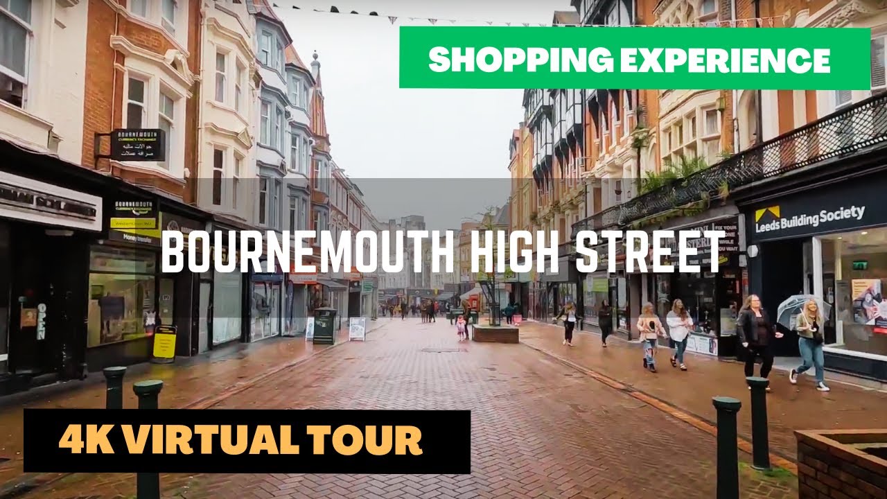 Exploring Bournemouth Shopping Street (Virtual Walk)