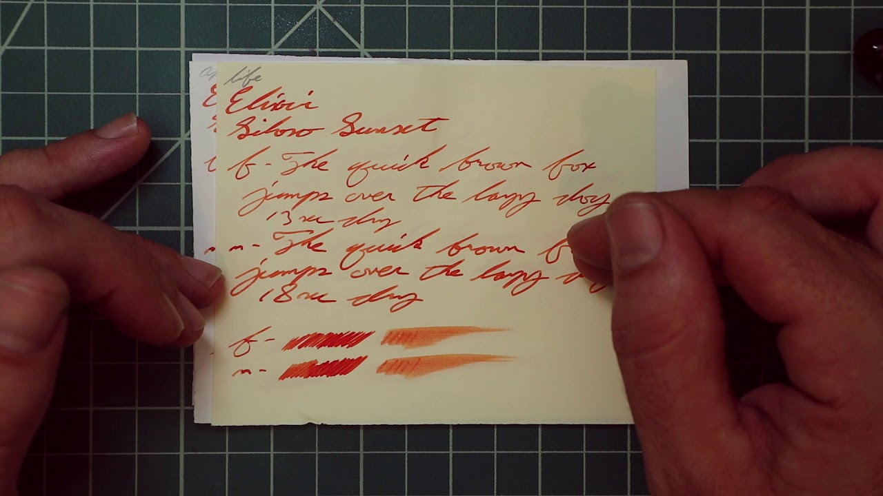 Elixir Siloso Sunset Fountain Pen Ink #fountainpenink #fountainpens
