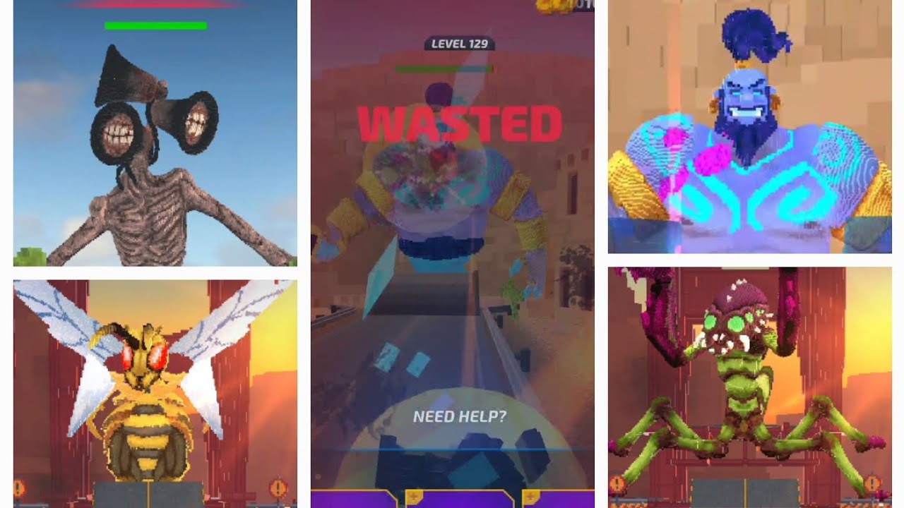 Monster Demolition mobile gaming levels 126-130 / This Genie doesn't grant wishes