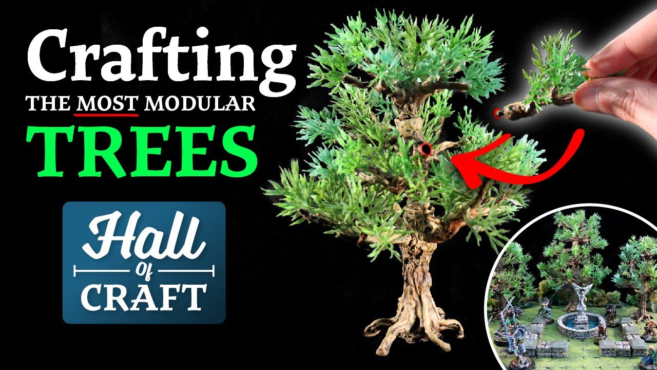 Scratch Building THE MOST MODULAR TREES ON YOUTUBE - Hall of Craft (EP 39)