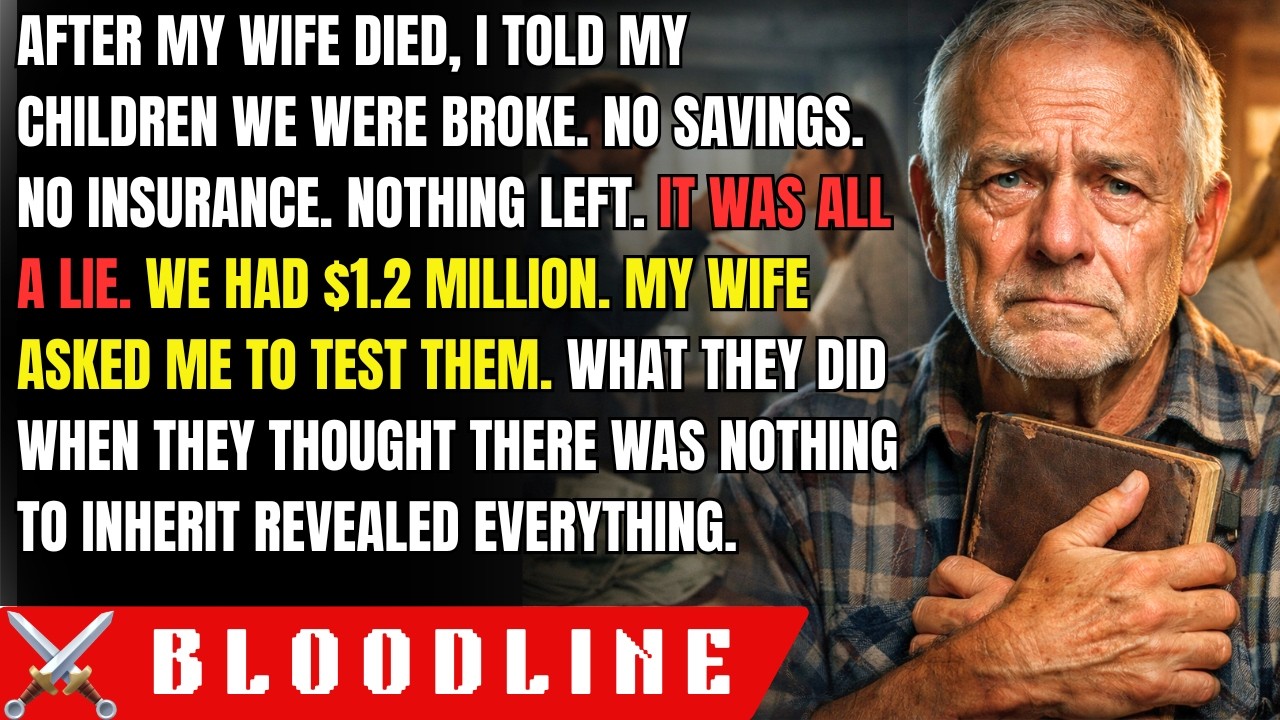 I Faked Being Broke After My Wife Died. My Children's Reaction Showed Me Who They Really Were...