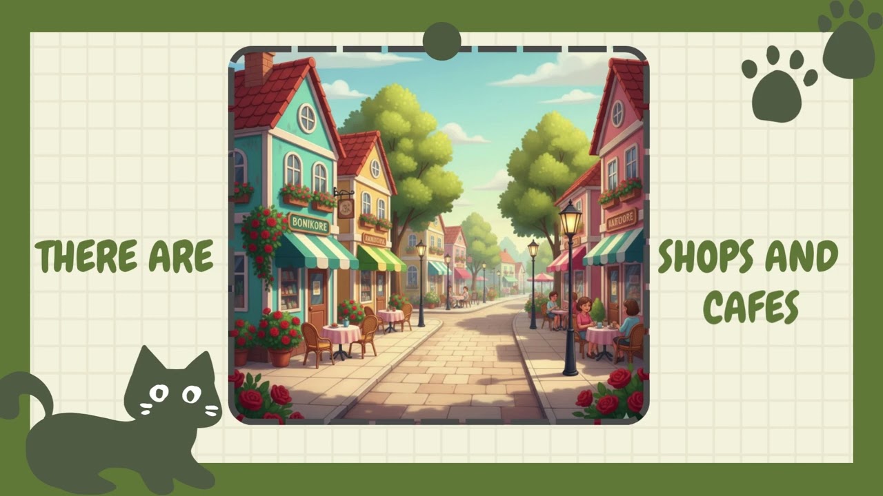 There Is / There Are Song for Kids | Places in My Town | Learn English Grammar