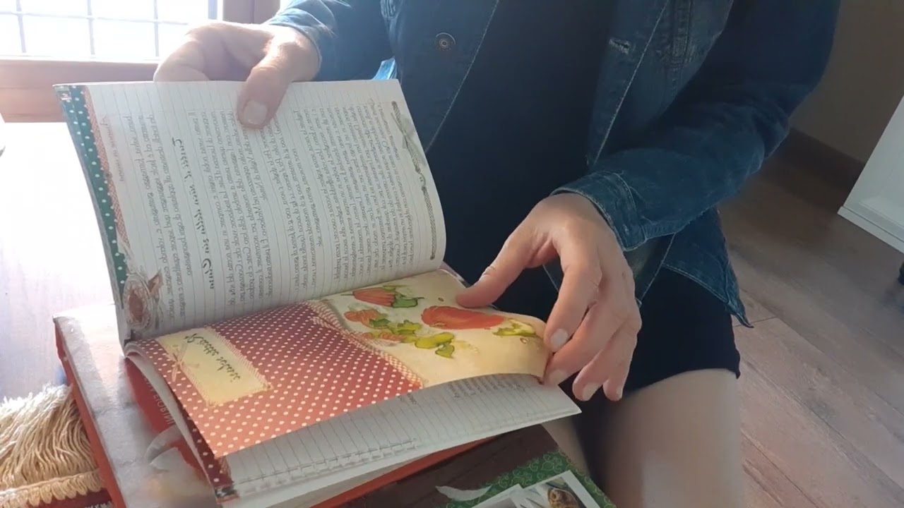ASMR Flipping Vintage Cookbooks & Cirio 1960 | Glossy & Rough Pages + Squeezing Sounds | By ROMA
