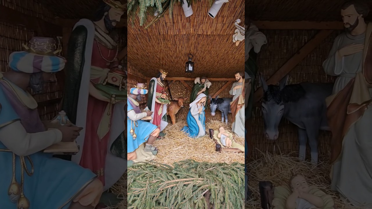 Baby Jesus in Nativity House 2024 #babyjesus #christmas #season #shorts