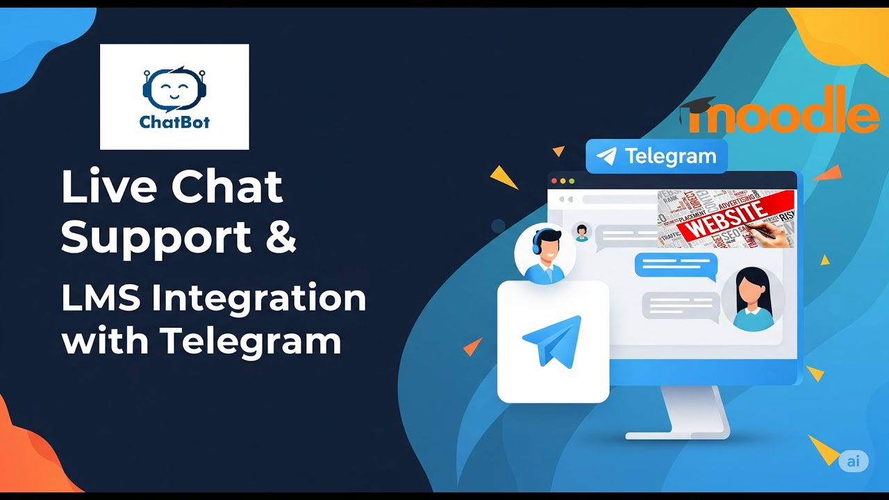 Live Chat Support & LMS Integration with Telegram #moodle #lms #telegram #bot #edtech 