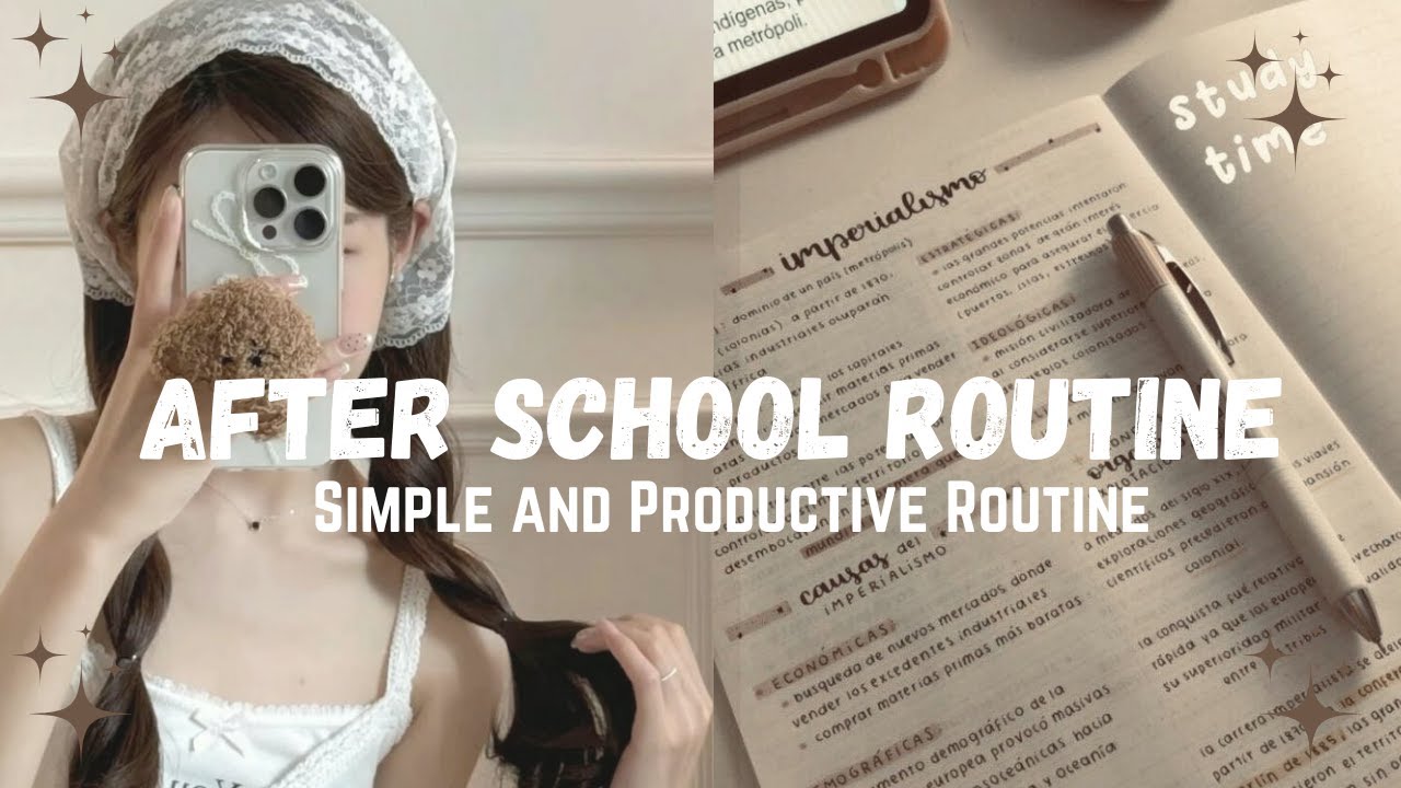 My After-School Routine | Relaxing Evening Routine for Students 🌸🎀