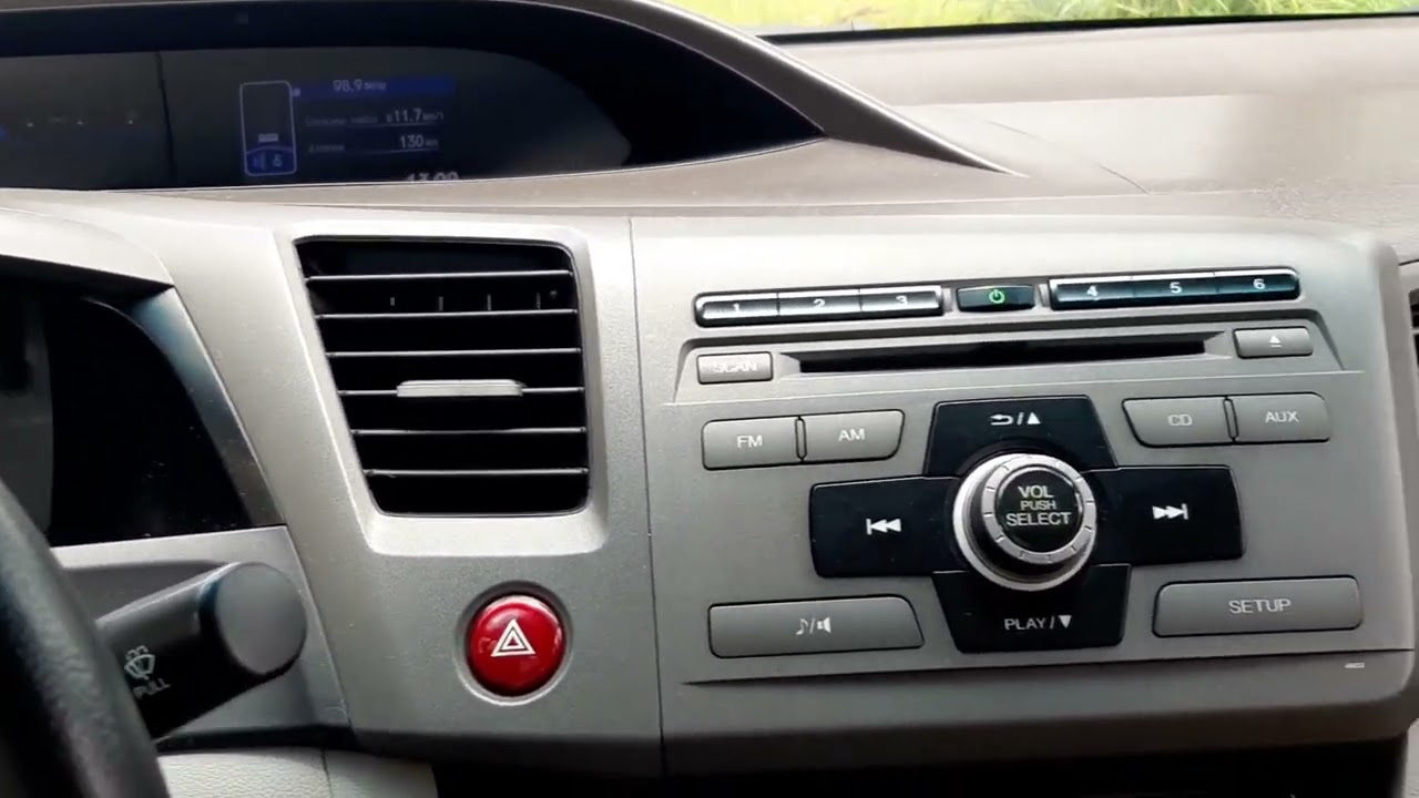 como Desbloquear rádio original honda civic 2012 em diante.