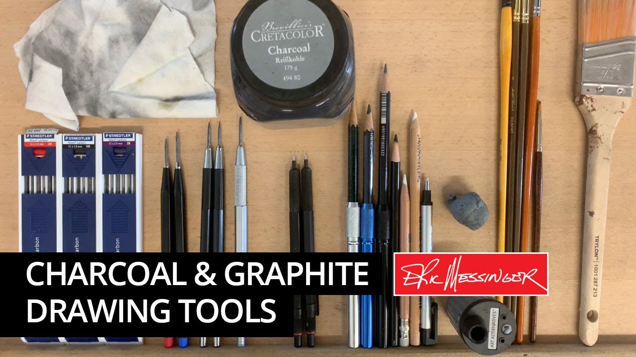 Graphite and Charcoal Drawing Tools