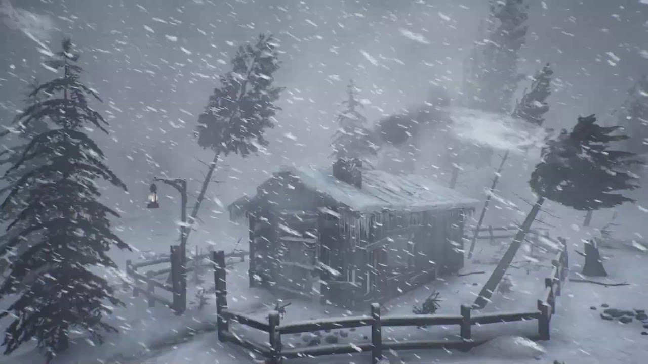 BRUTAL SEVERE WINTER STORM. Snowstorm sounds for sleeping & howling wind. Polar Night Whiteout Drift