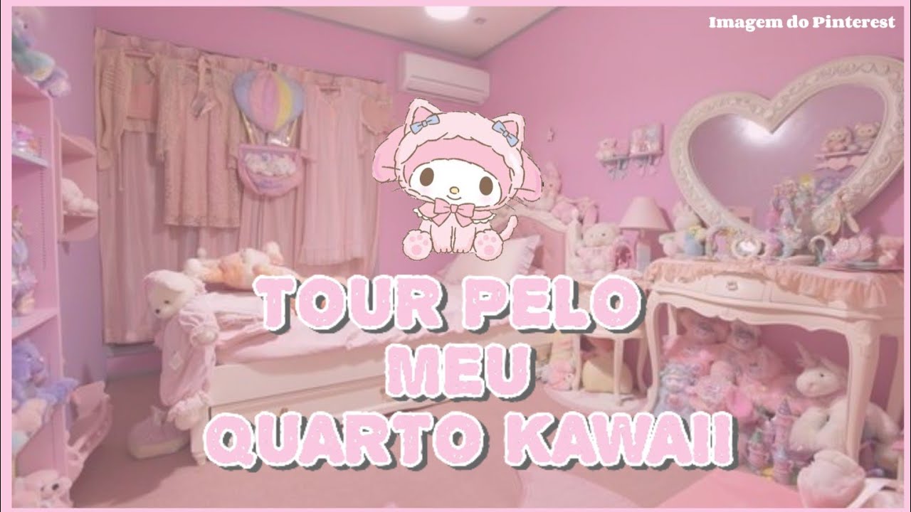 🌸 Tour pelo meu Quarto Kawaii de pobre ksks (Quarto humilde) #tourquartokawaii #quartosimples