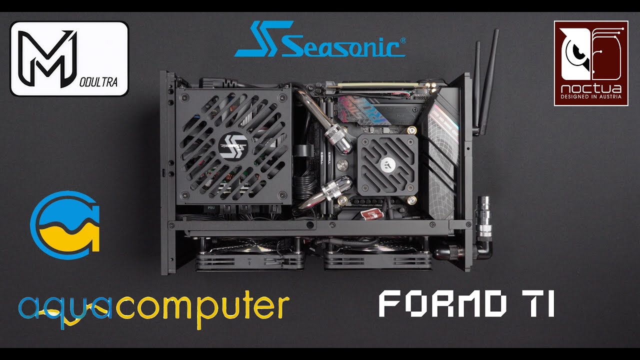 Modultra LOBO pump block & Agua computer reinforced back plate for socket 1851/1700, FormD T1 v.2.0