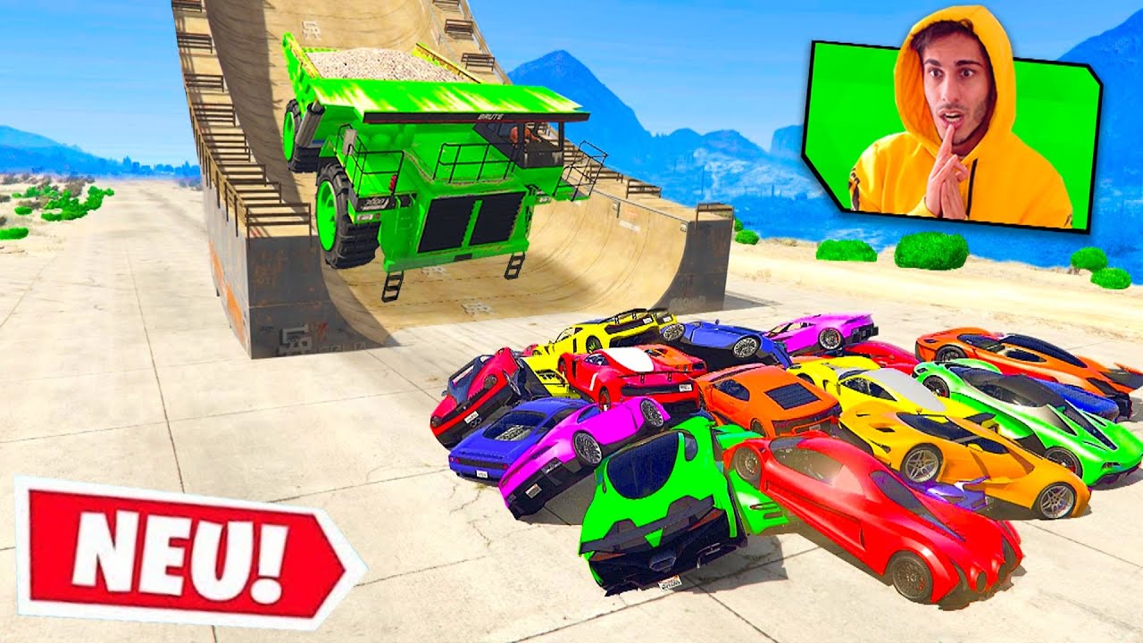 Das ERSTE MAL GTA 5 (MEGA RAMPE) mit Standart Skill SYou Russik uvm.