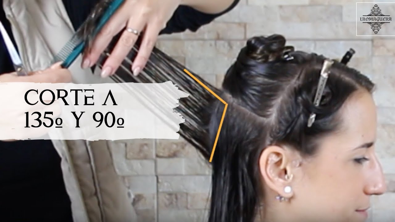 Como cortar el pelo  escalonado // corte degradado // corte de mujer