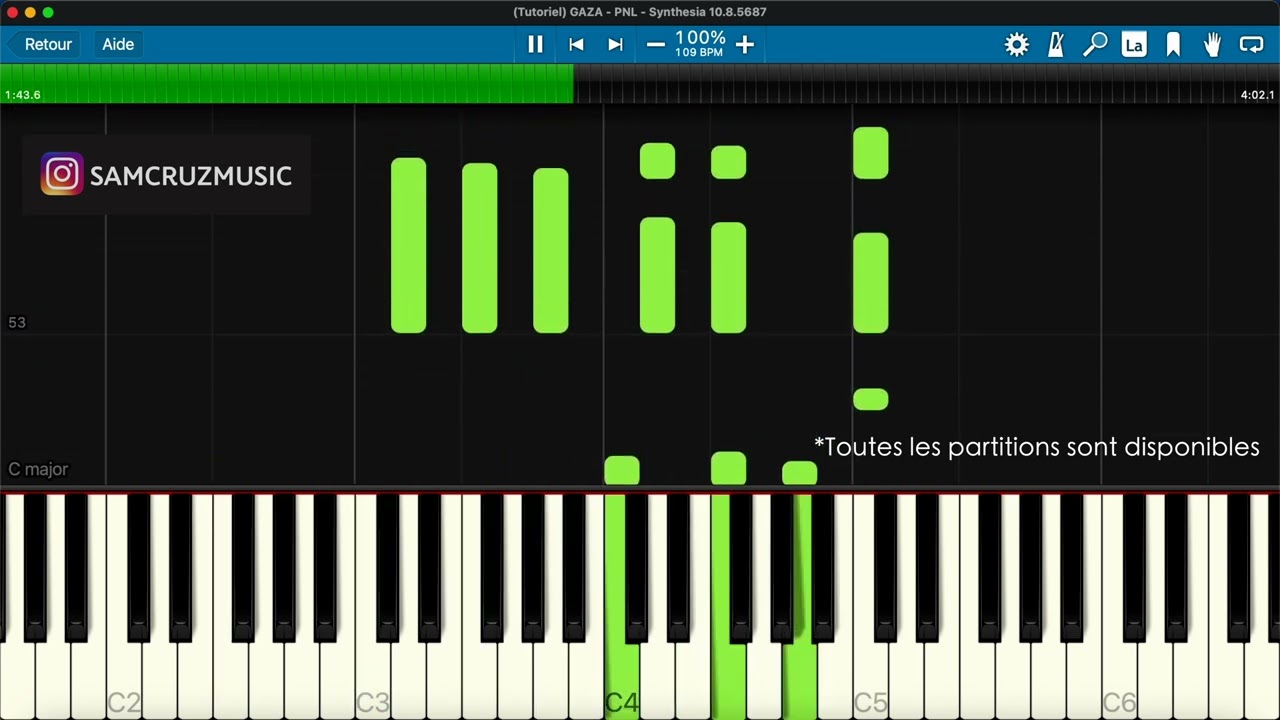 (Tutoriel) GAZA (Un jour de Paix/PNL) - Sam Cruz Music