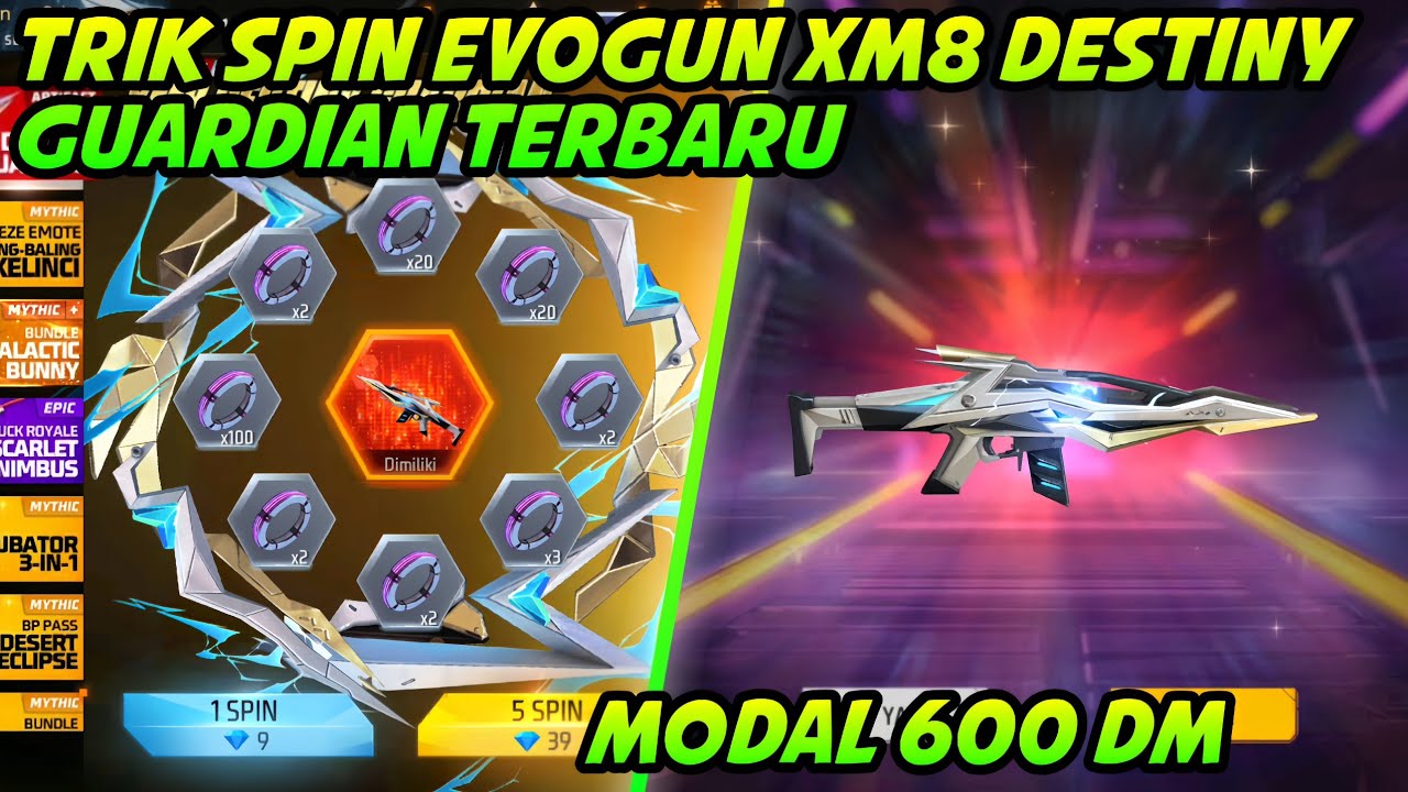 TRIK SPIN EVOGUN XM8 DESTINY GUARDIAN TERBARU||SPIN EVOGUN XM8 DESTINY GUARDIAN 2025