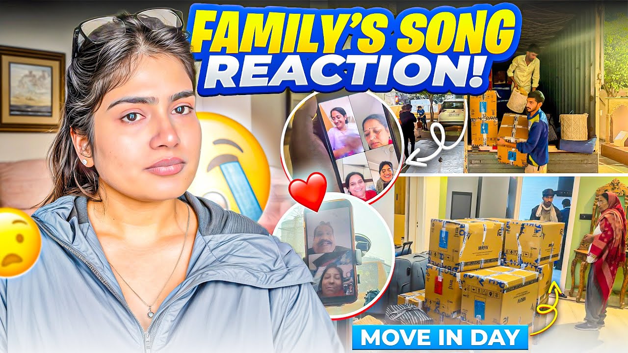 Family Reaction on Our Song 😭❤️‍🩹 || Moving Day || Hellops8 