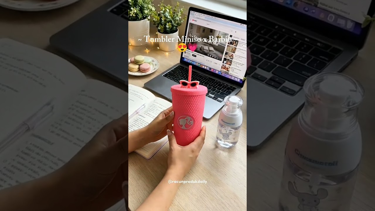 tumbler Miniso x Barbie cakep banget 😍💗 