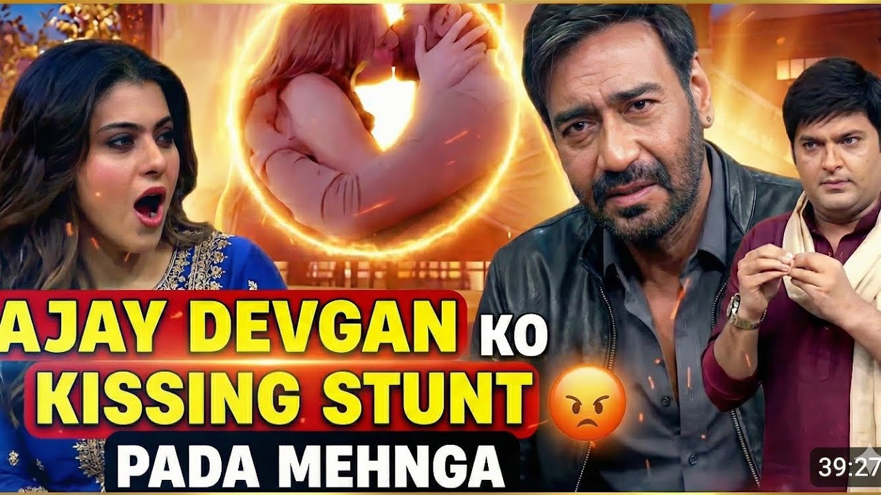 Ajay Devgan Ko Kissing Stunt Pada Mehnga?! 😱 Kajol Ka Reaction Dekho! 😂