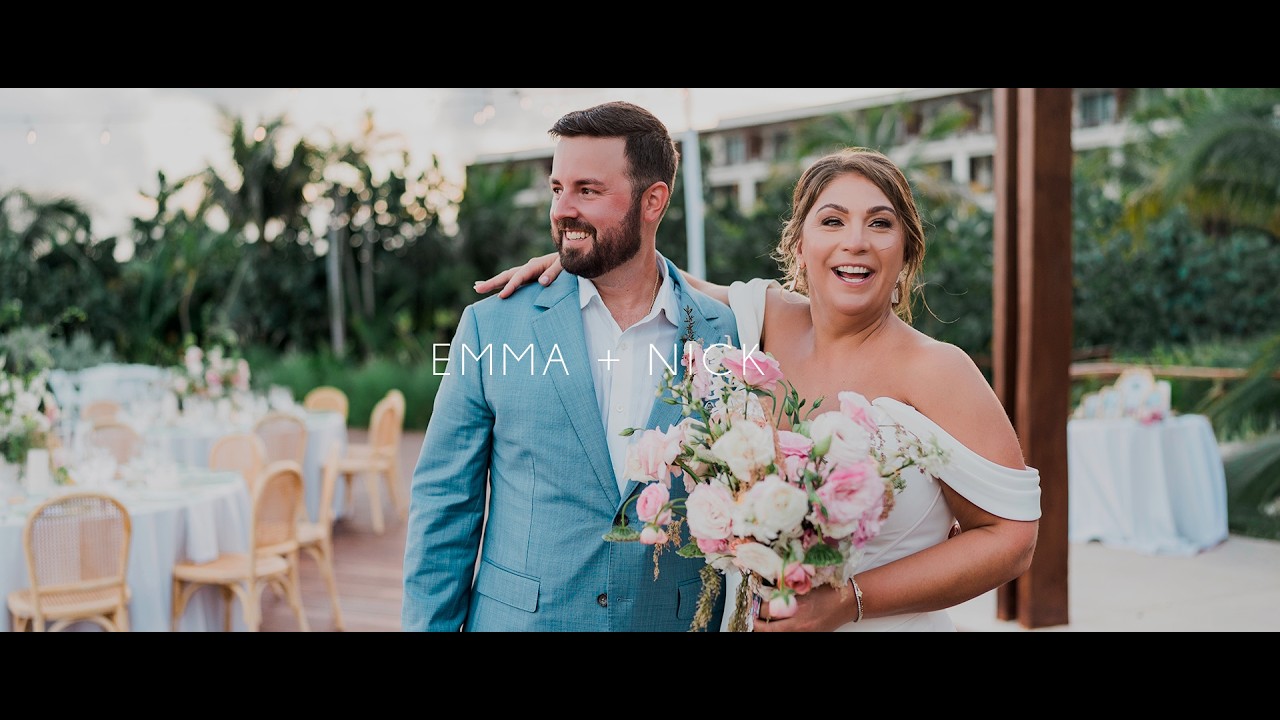 Emma & Nick | Cinematic Wedding Teaser at Secrets Playa Blanca 🌴✨