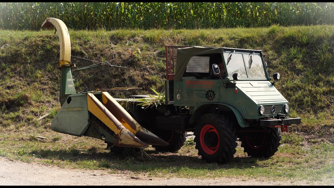 Nächster Versuch Maishäckseln mit Unimog 411