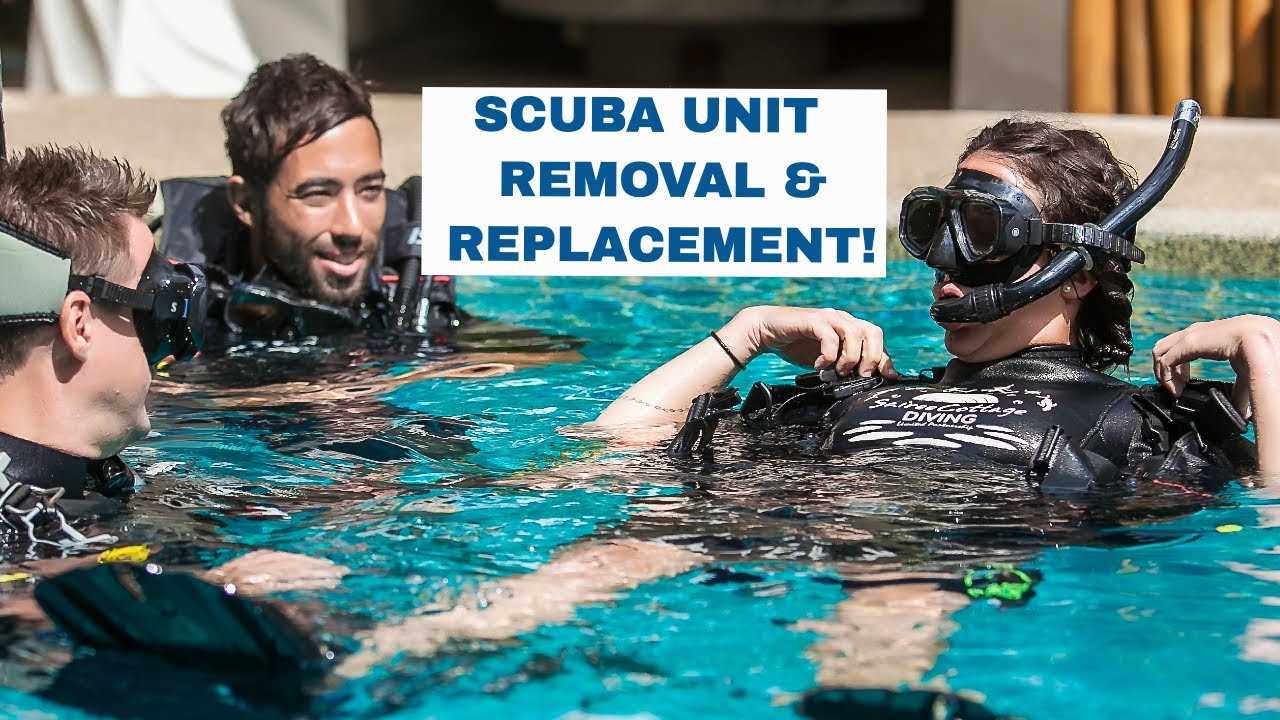 Scuba Unit Removal and Replacement at the Surface Skill - PADI Open Water Diver Course -Scuba Diving