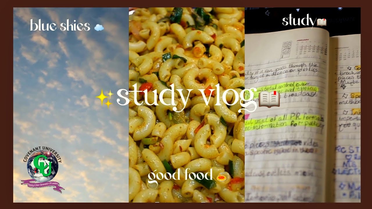 A Day in My Life As A Covenant University Student: aesthetic study vlog, public holiday, good food ✨