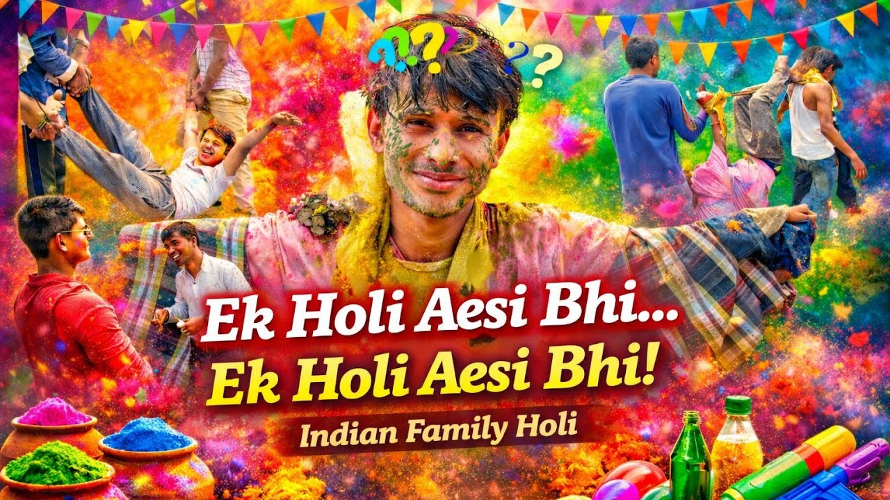 Boys Problem During Holi || Indian Desi Family || Montu M. K || Mmk ||