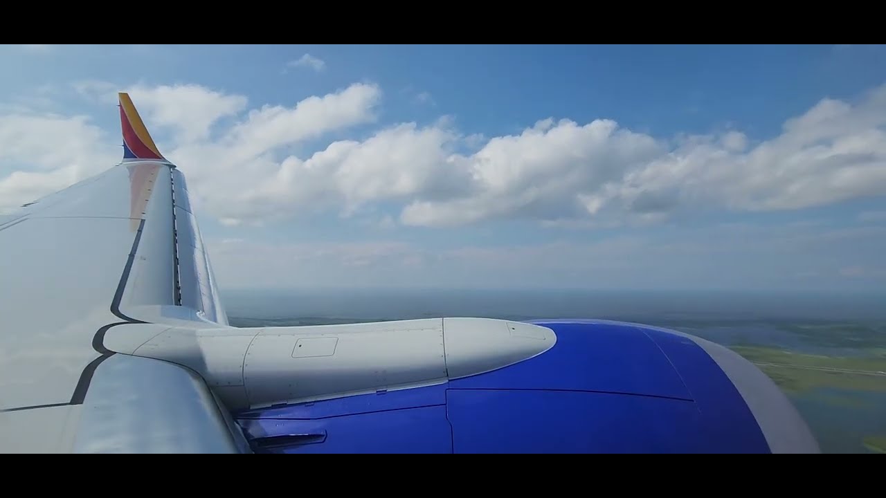 Southwest Airlines (SWA1894) B737 MAX8 landing at New Orleans Louis Armstrong Int. Airport (MSY)