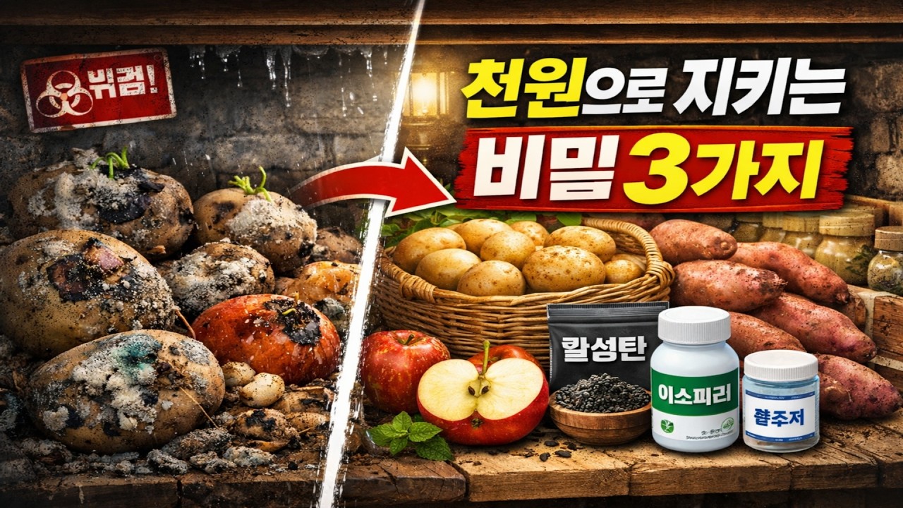 약국에서 천 원이면 삽니다! 지하실 작물을 봄까지 지켜주는 3가지 비밀 병기