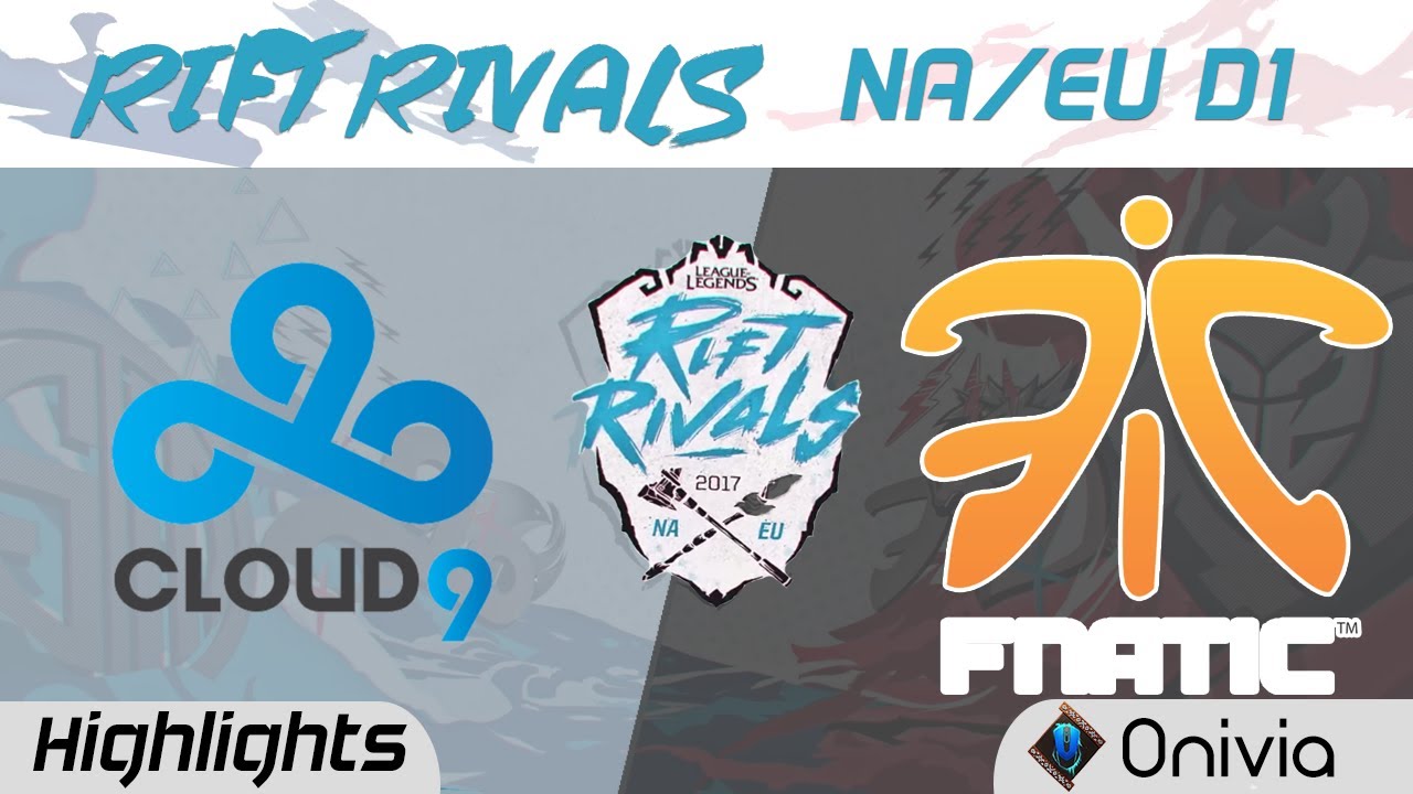 C9 vs FNC Highlights Rift Rivals EU & NA 2017 Cloud9 vs Fnatic by Onivia