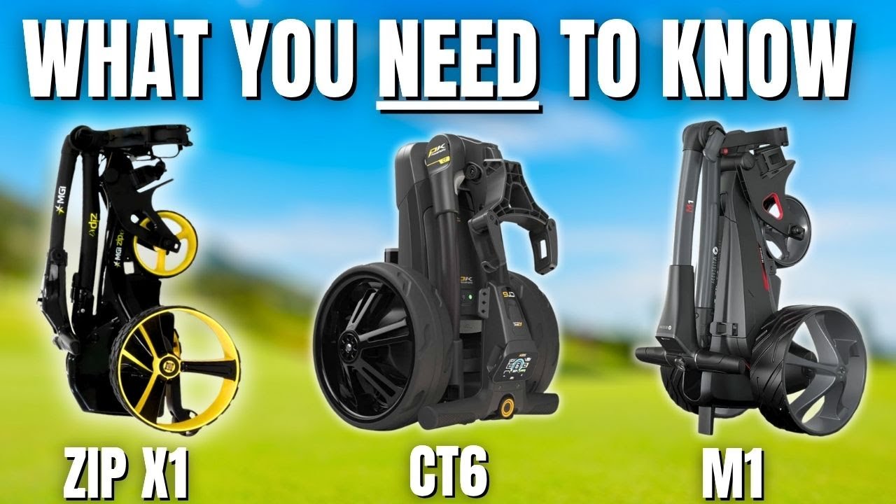 Motocaddy M1, Powakaddy CT6 и MGI Zip X1 — сравнение 2025 года (я купил их все)