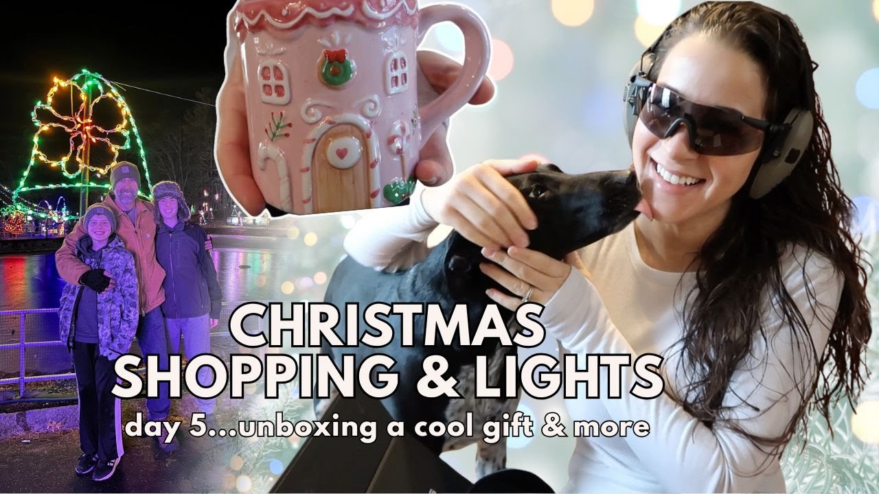 12 days of carry DAY 5 | Christmas shopping, gym, Christmas lights traditions & more! 🎄🛍️🏋🏽‍♀️🎁