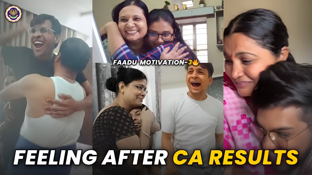 Most Heartfelt CA Results Reactions🥺💪 | Emotional Moments After Clearing CA Exam 🎯✨ | Part 3🔥