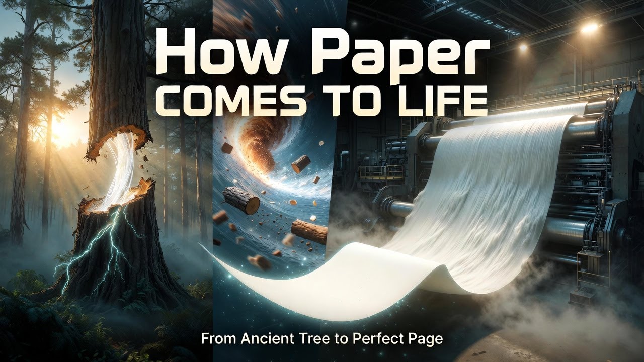How Paper Comes Into Existence: The Miraculous Journey from Trees to Pages