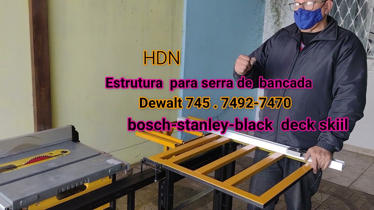 serra de bancada tranformada numa esquadrejadeira