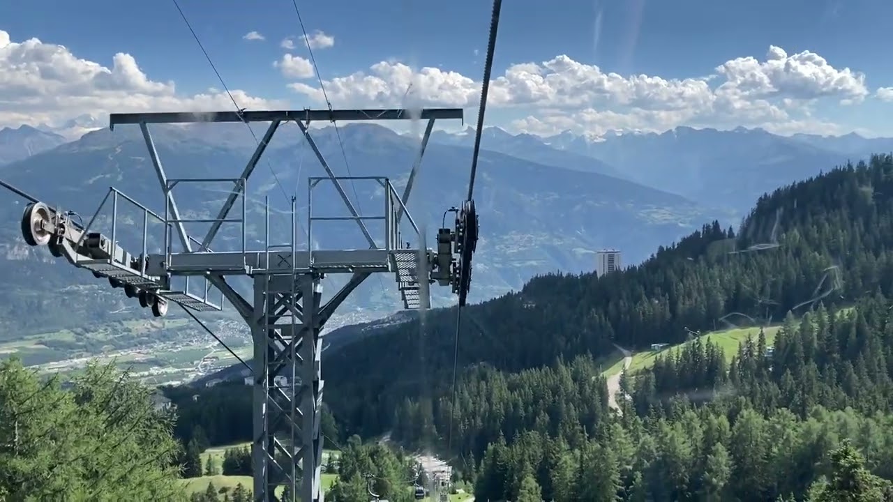 Violettes Express (Talfahrt), Crans-Montana