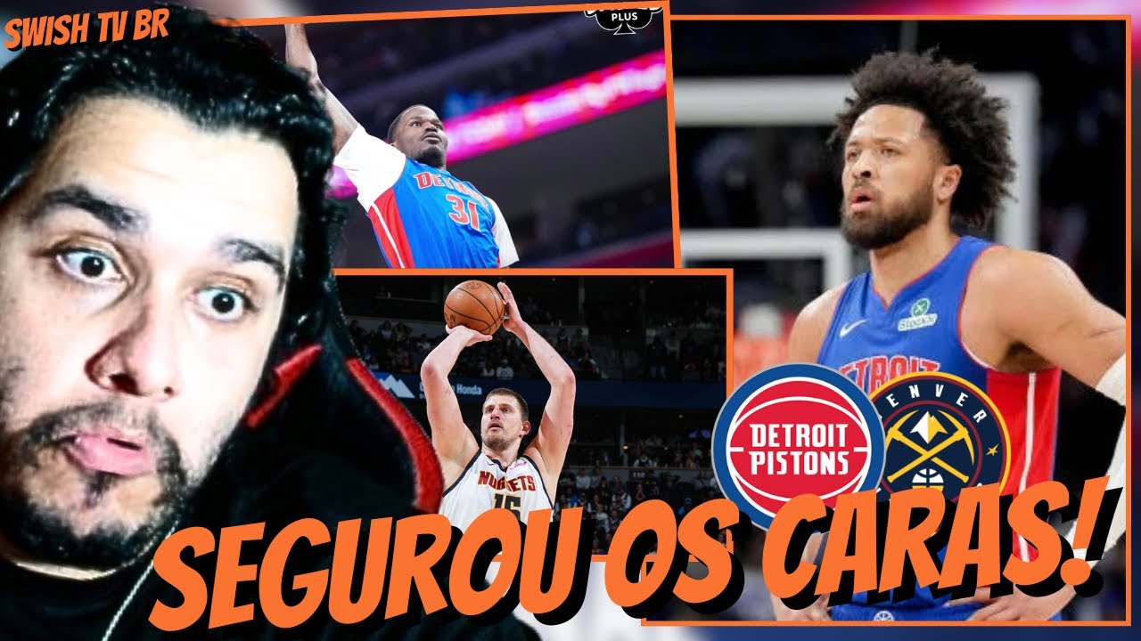 Detroit SEGURA reação do Nuggets e garante GRANDE vitória em casa! / Pistons vs Nuggets