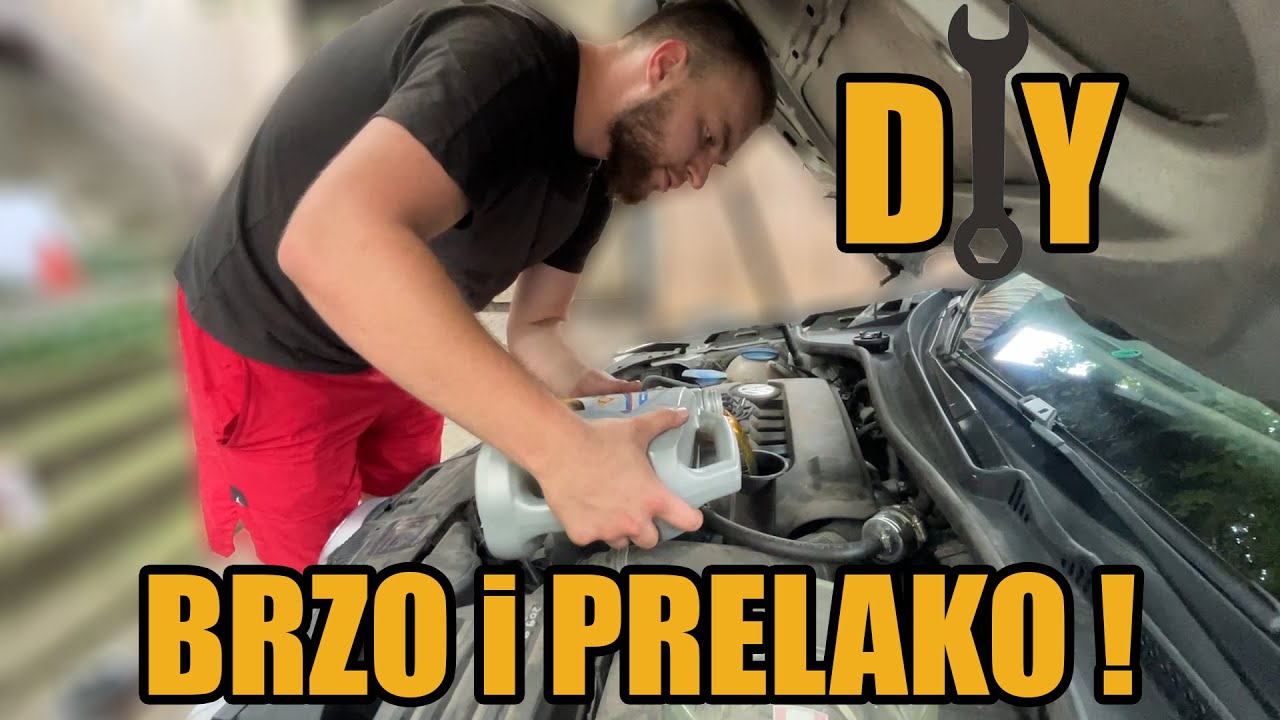 KAKO ZAMENITI ULJE U MOTORU ?  * SA NAJOSNOVNIJIM ALATOM ! *