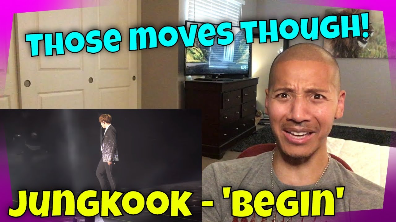 BTS Jungkook - 'BEGIN' Lyric Video and Wings Tour Newark REACTION