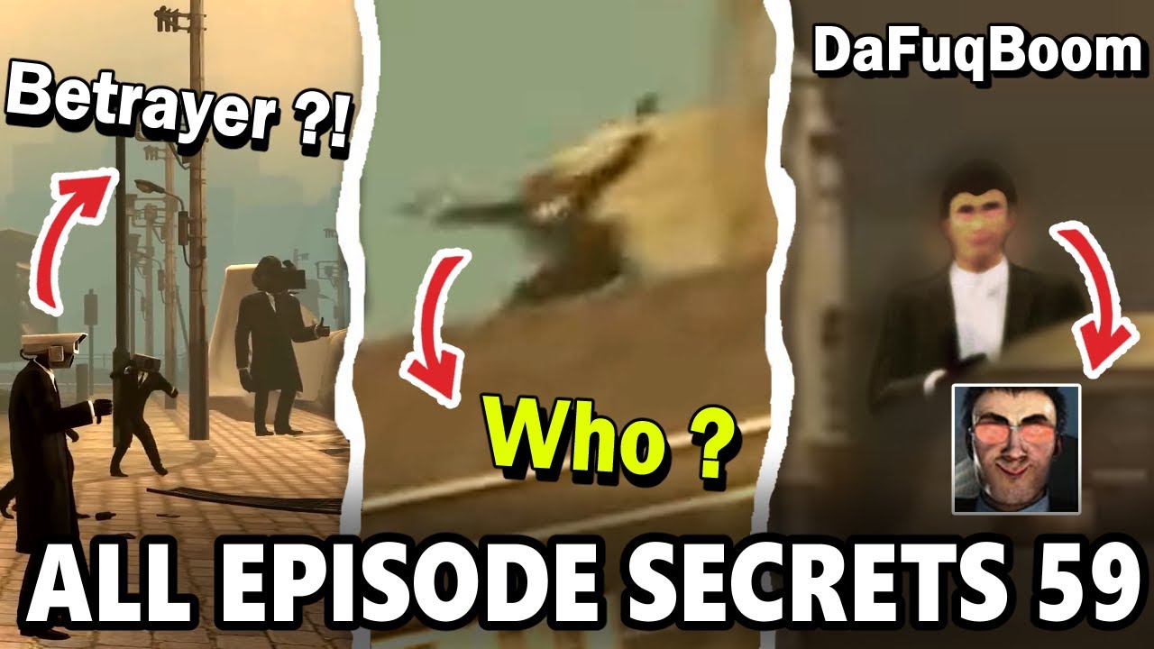 Skibidi Toilets 1-59 ALL Secrets & Easter Eggs (Complete Edition)