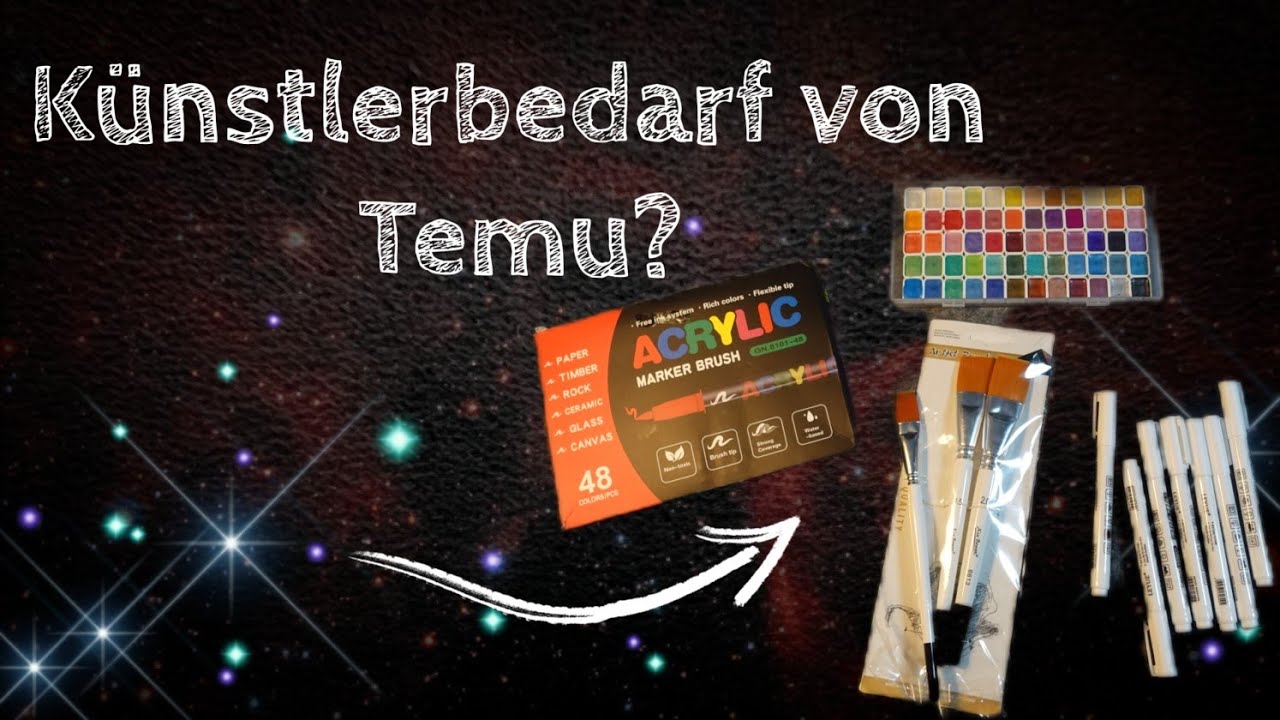 Kunstbedarf von Temu? Kleiner Haul? Hat es sich gelohnt?