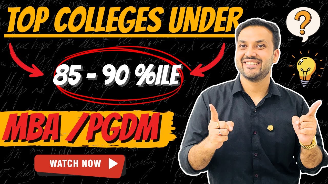 Top Colleges Under 85%–90%ile (CAT/XAT) for MBA/PGDM | Fees, Placements, ROI