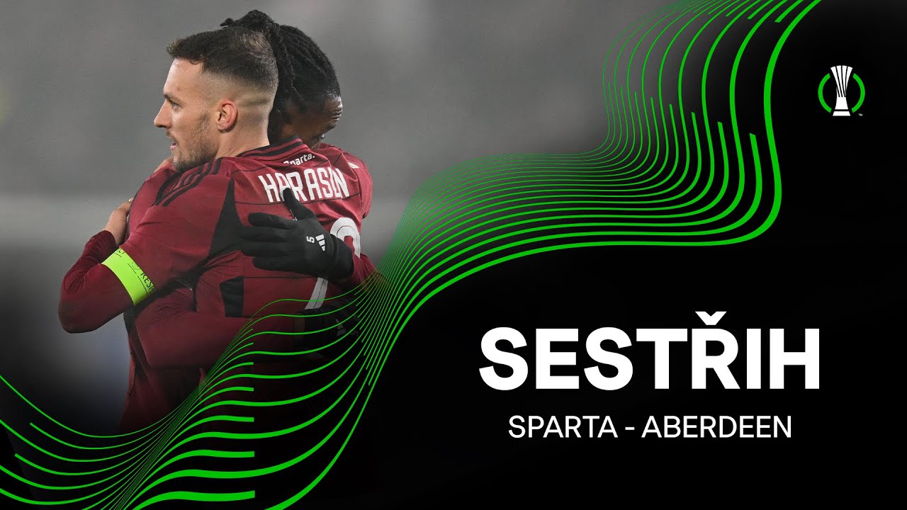 SESTŘIH | Sparta - Aberdeen 3:0 | Př&iacute;m&yacute; postup do osmifin&aacute;le 🆙