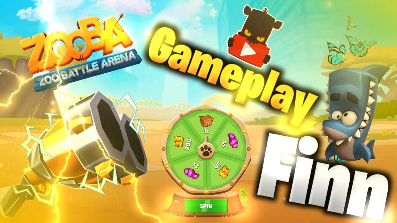zooba gameplay finn level 14 spin random wheel challenge head hunter zooba